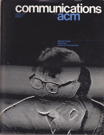 Communications Of The ACM - January 1975 - Magazine - Computing History