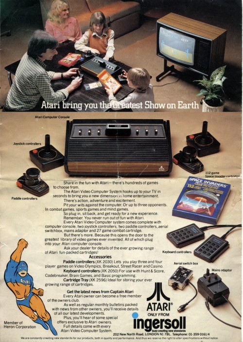 The Atari Video Computer System From Ingersoll - Promotional Item 