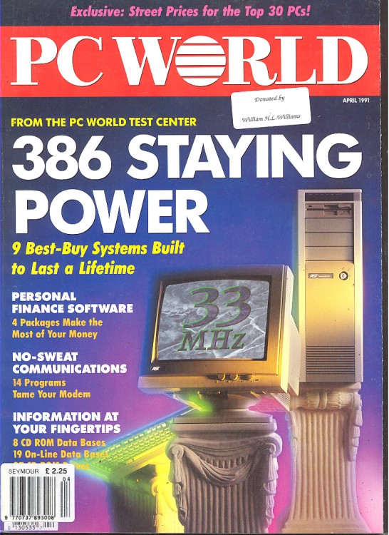 PC World April 1991 Magazine Computing History