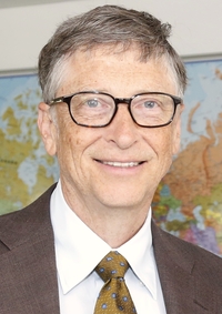 Bill Gates, co-founder of Microsoft Corporation, is born