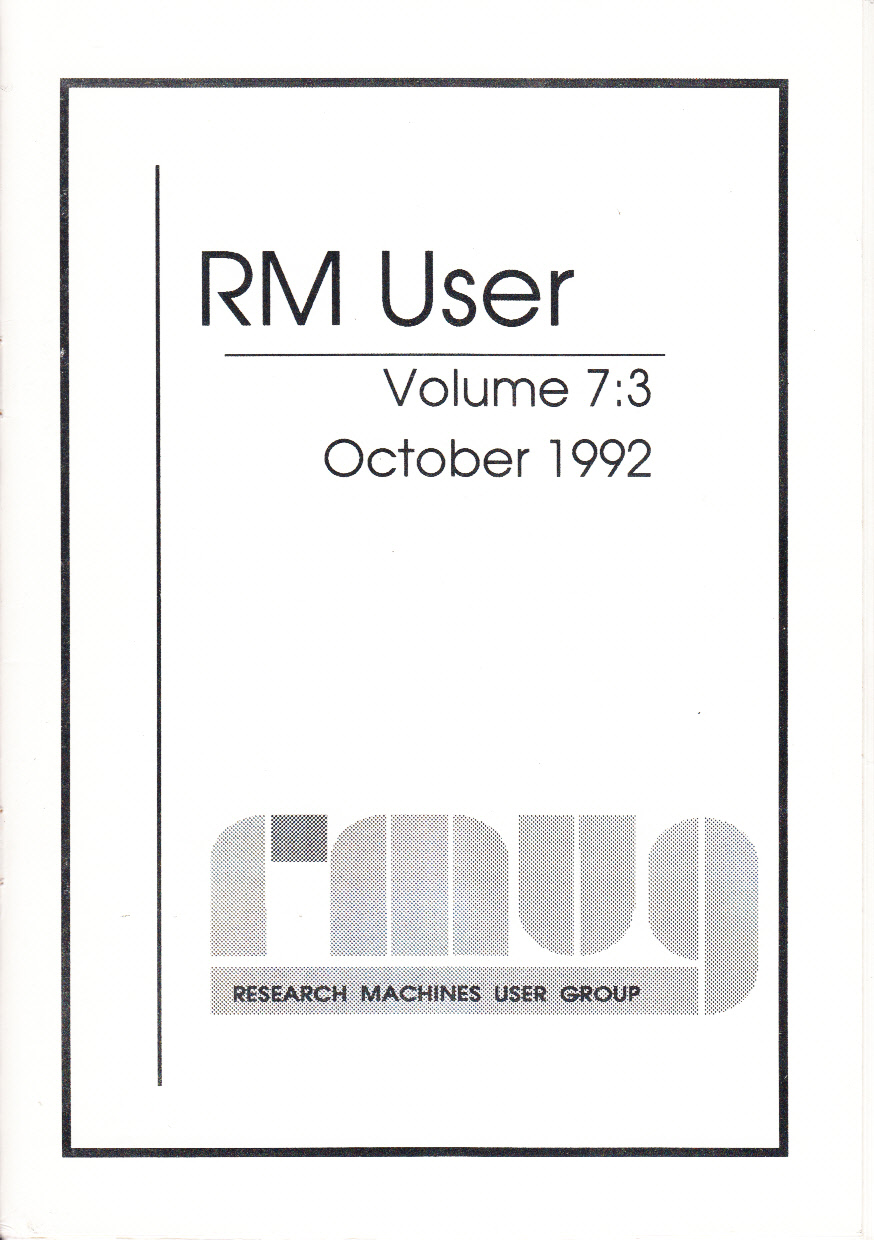 Article: RM User Volume 7:3 - October1992