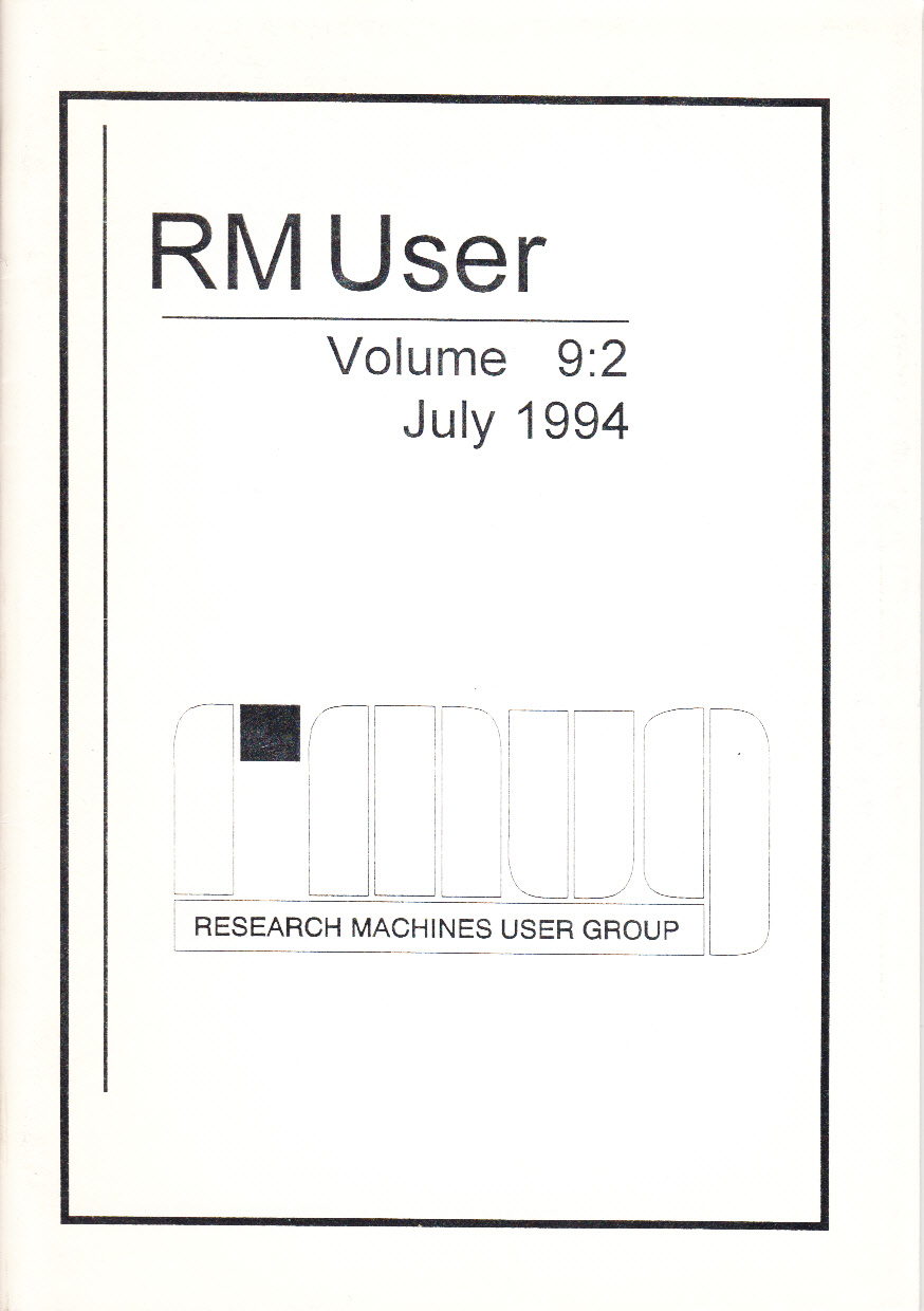 Article: RM User Volume 9:2 - July 1994