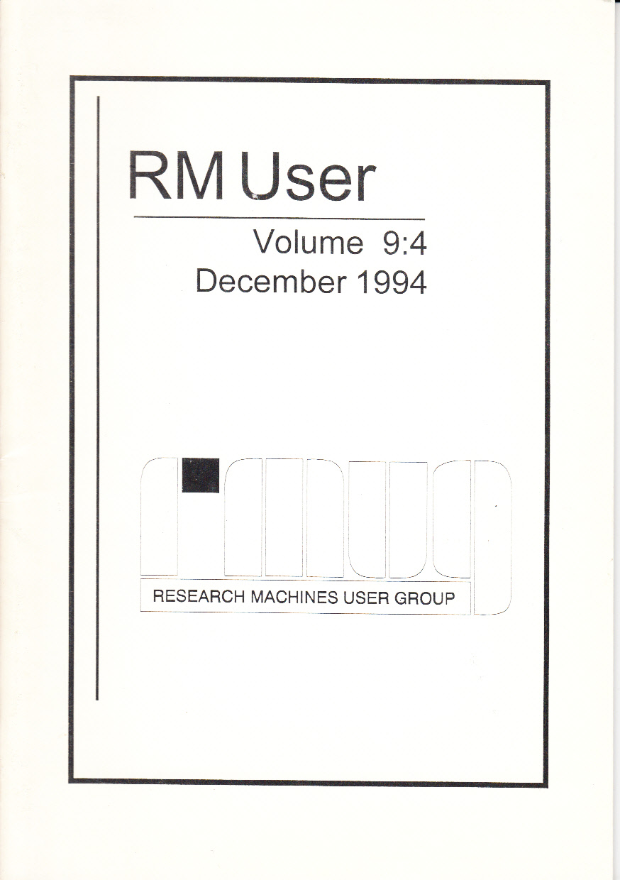 Article: RM User Volume 9:4 -December 1994