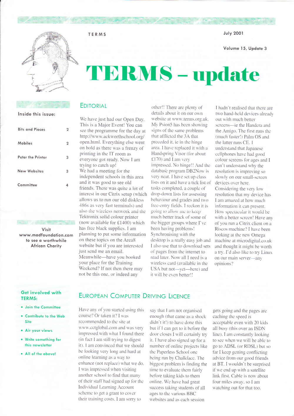 Article: TERMS Update Vol 15.3 July 2001