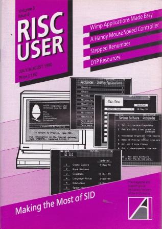 Article: Risc User - Volume 3  Issue 8 - July/August 1990