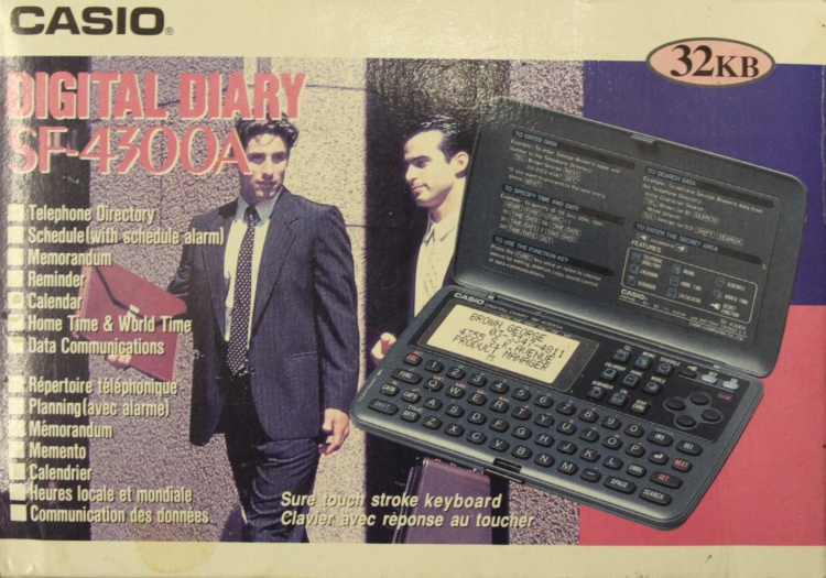 CASIO 32KB DIGITAL Diary SF-4300 BE Calculator Electronic Organizer -  *UNTESTED* $36.95 - PicClick AU