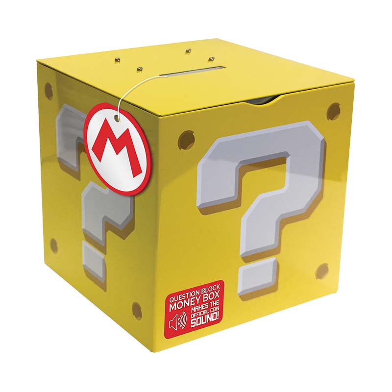 Super Mario Question Block Money Box - Shop Item - Computing History