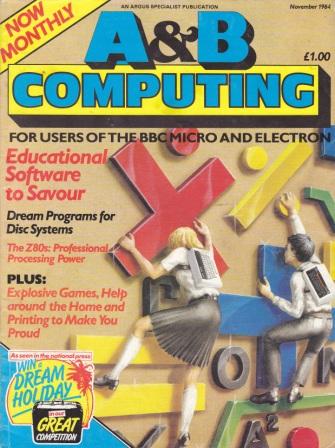 A& B Computing - November 1984 - Magazine - Computing History