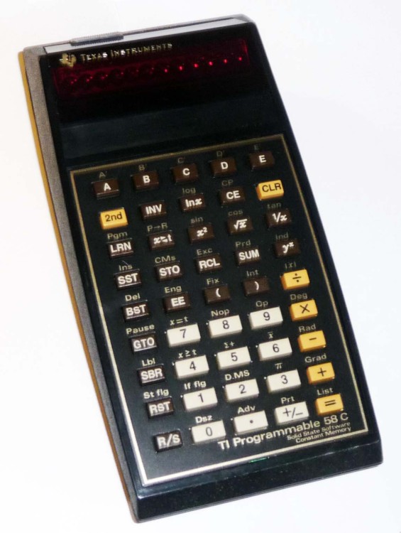 TI-58C Programmable Calculator - Computing History