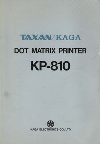 Taxan Kaga Dot Matrix Printer KP-810