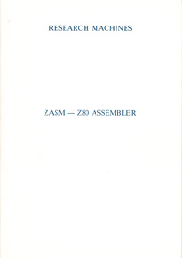 ZASM - Z80 Assembler - RML 380Z