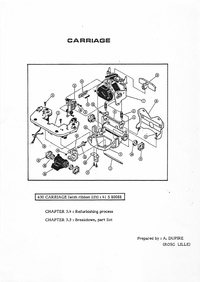 Rank Xerox - Carriage - 630 CARRIAGE (with ribbon lift):41 S 80088 - Chapters 5.4 and 5.5