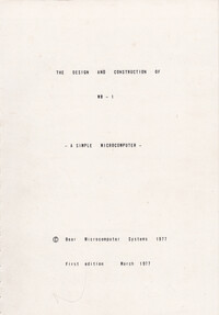 Design and Construction of WB-1