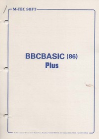 BBCBasic (86) Plus Manual