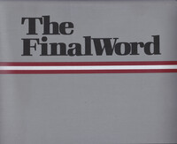 The Final Word