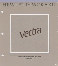 HP Vectra Technical Reference Manual Volume 1: Hardware