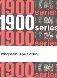 ICL 1900 Series Magnetic Tape Sorting