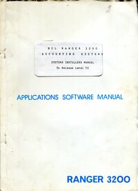 BCL Ranger 3200 Accounting System Installers Manual