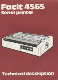 Facit 4565 Serial Printer Technical Description