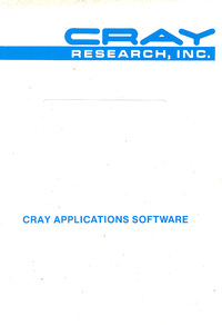 Cray Applications Software - Document Number V2A