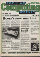 Popular Computing Weekly Vol 3 No 31 - 2-8 August 1984