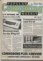 Popular Computing Weekly Vol 3 No 37 - 13-19 September 1984