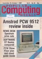 Popular Computing Weekly Vol 6 No 38 - 25 September - 1 October 1987