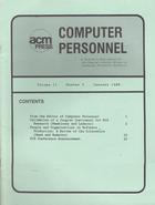 Computer Personnel - January 1988