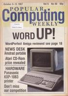 Popular Computing Weekly Vol 6 No 40 - 9-15 October 1987