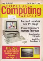 Popular Computing Weekly Vol 6 No 27 - 10-16 July 1987