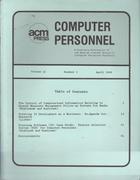 Computer Personnel - April 1989