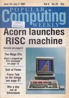 Popular Computing Weekly Vol 6 No 25 - 26 June - 2 July 1987