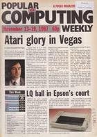 Popular Computing Weekly Vol 6 No 45 - 13-19 November 1987