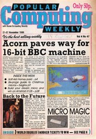 Popular Computing Weekly Vol 4 No 47 - 21-27 November 1985