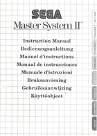 Sega Master System II Instruction Manual