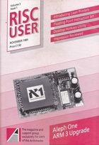 Risc User - Volume 3 Issue 1 - November 1989