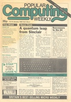 Popular Computing Weekly Vol 3 No 02 - 12-18 January 1984