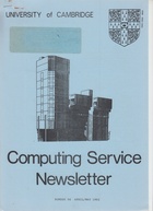 University of Cambridge Computing Service April/May 1982 Newsletter 94