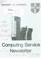 University of Cambridge Computing Service May 1983 Newsletter 103