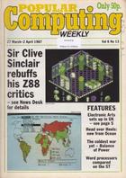 Popular Computing Weekly Vol 6 No 13 - 27 March-2 April 1987