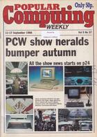 Popular Computing Weekly Vol 5 No 37 - 11-17 September 1986