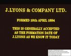 69742 J Lyons & Company Founding Date