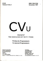 CVu Volume 10 Issue 1 - November 1997