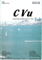 CVu Volume 11 Issue 1 - Novemeber 1998