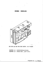 Rank Xerox - Disc Drive - 850 DTS and 850 PDS Disc Drive: 82 P 80566 - Chapters 2.4 and 2.5