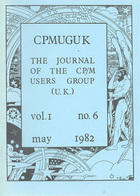 CPMUGUK Journal Volume 1 Number 6 May 1982