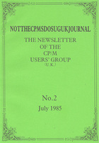 CPMSDOSUGUK Newsletter No 2 - July 1985