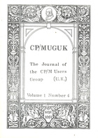 CPMUGUK Journal Volume 1 Number 4 September 1981