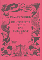 CPMSDOSUGUK Newsletter No 6 - October 1988