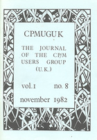 CPMUGUK Journal Volume 1 Number 8 November 1982